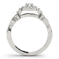 Vintage Style Halo Engagement Rings