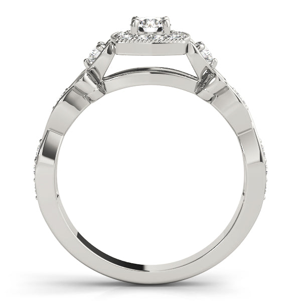 Vintage Style Halo Engagement Rings