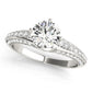 Multirow Pavé Engagement Ring