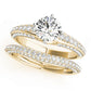 Multirow Pavé Engagement Ring