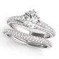 Multirow Pavé Engagement Ring