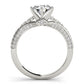 Multirow Pavé Engagement Ring