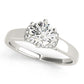 Solitaire Hidden Halo Engagement Rings