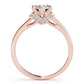 Solitaire Hidden Halo Engagement Rings
