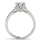 Solitaire Hidden Halo Engagement Rings