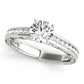 Vintage Inspired Channel Set Engagement Ring