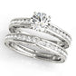 Vintage Inspired Channel Set Engagement Ring
