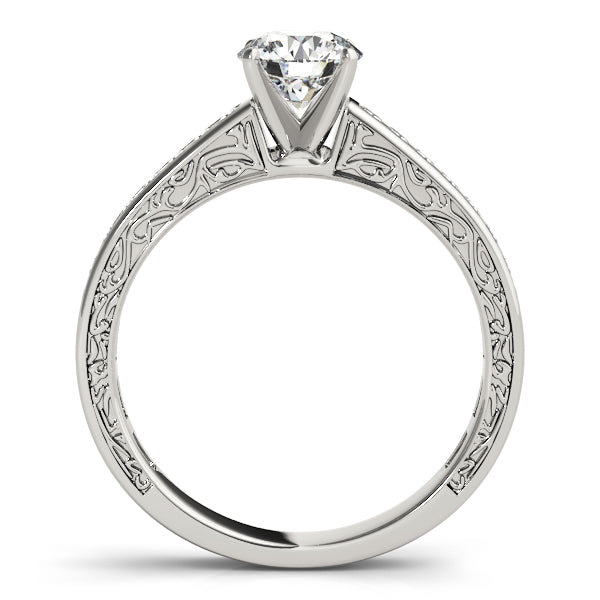 Vintage Inspired Channel Set Engagement Ring