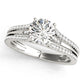 Multirow Hidden Halo Engagement Rings