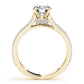 Multirow Hidden Halo Engagement Rings