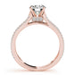 Multirow Hidden Halo Engagement Rings