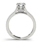 Multirow Hidden Halo Engagement Rings
