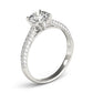 Round Pavé Engagement Ring
