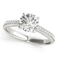Round Pavé Engagement Ring