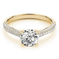 Round Pavé Engagement Ring