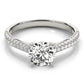 Round Pavé Engagement Ring