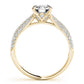 Round Pavé Engagement Ring