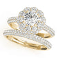 Double Halo Pavé Engagement Rings