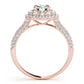 Double Halo Pavé Engagement Rings