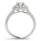 Double Halo Pavé Engagement Rings