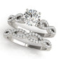 Infinity Twisted Shank Engagement Ring
