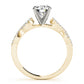 Infinity Twisted Shank Engagement Ring