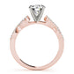 Infinity Twisted Shank Engagement Ring