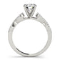 Infinity Twisted Shank Engagement Ring