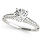 Vintage Inspired Single Row Engagement Ring