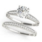 Vintage Inspired Single Row Engagement Ring