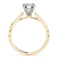 Vintage Inspired Single Row Engagement Ring