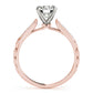 Vintage Inspired Single Row Engagement Ring