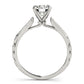 Vintage Inspired Single Row Engagement Ring