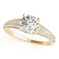 Vintage Multirow Milgrain Engagement Ring