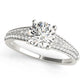 Vintage Multirow Milgrain Engagement Ring
