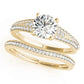 Vintage Multirow Milgrain Engagement Ring