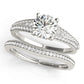 Vintage Multirow Milgrain Engagement Ring