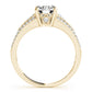 Vintage Multirow Milgrain Engagement Ring