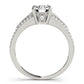 Vintage Multirow Milgrain Engagement Ring