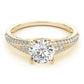 Vintage Multirow Milgrain Engagement Ring