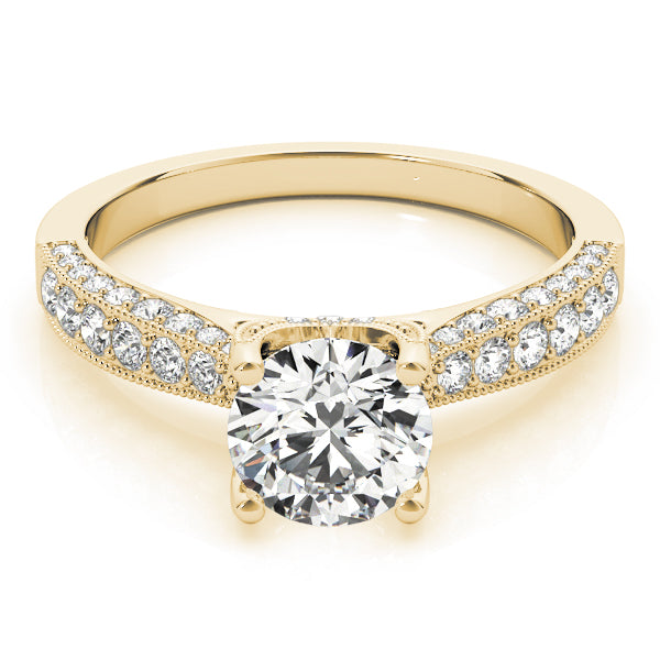 Vintage Inspired Milgrain Engagement Ring