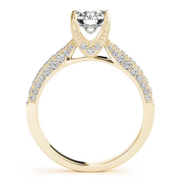 Vintage Inspired Milgrain Engagement Ring
