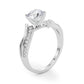 Bypass Single Row Engagement Ring