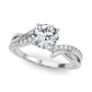 Bypass Single Row Engagement Ring