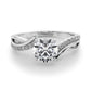 Bypass Single Row Engagement Ring