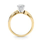 Bypass Single Row Engagement Ring