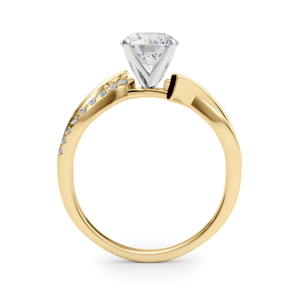 Bypass Single Row Engagement Ring