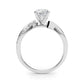 Bypass Single Row Engagement Ring