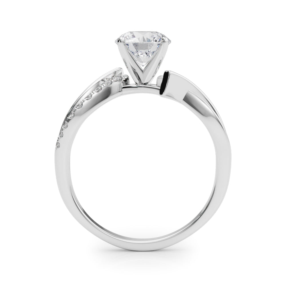 Bypass Single Row Engagement Ring