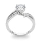 Bypass Single Row Engagement Ring
